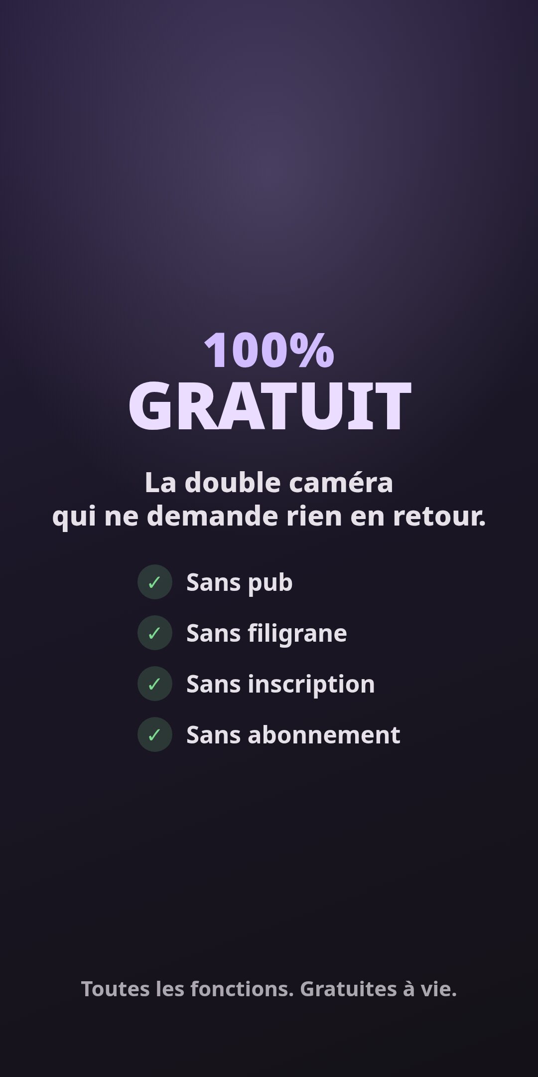 100% gratuit, sans pub